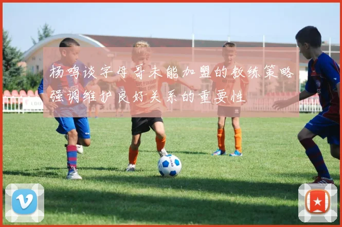 杨鸣谈字母哥未能加盟的教练策略强调维护良好关系的重要性