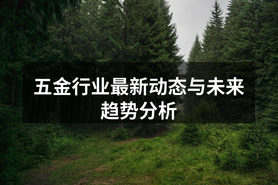 五金行业最新动态与未来趋势分析